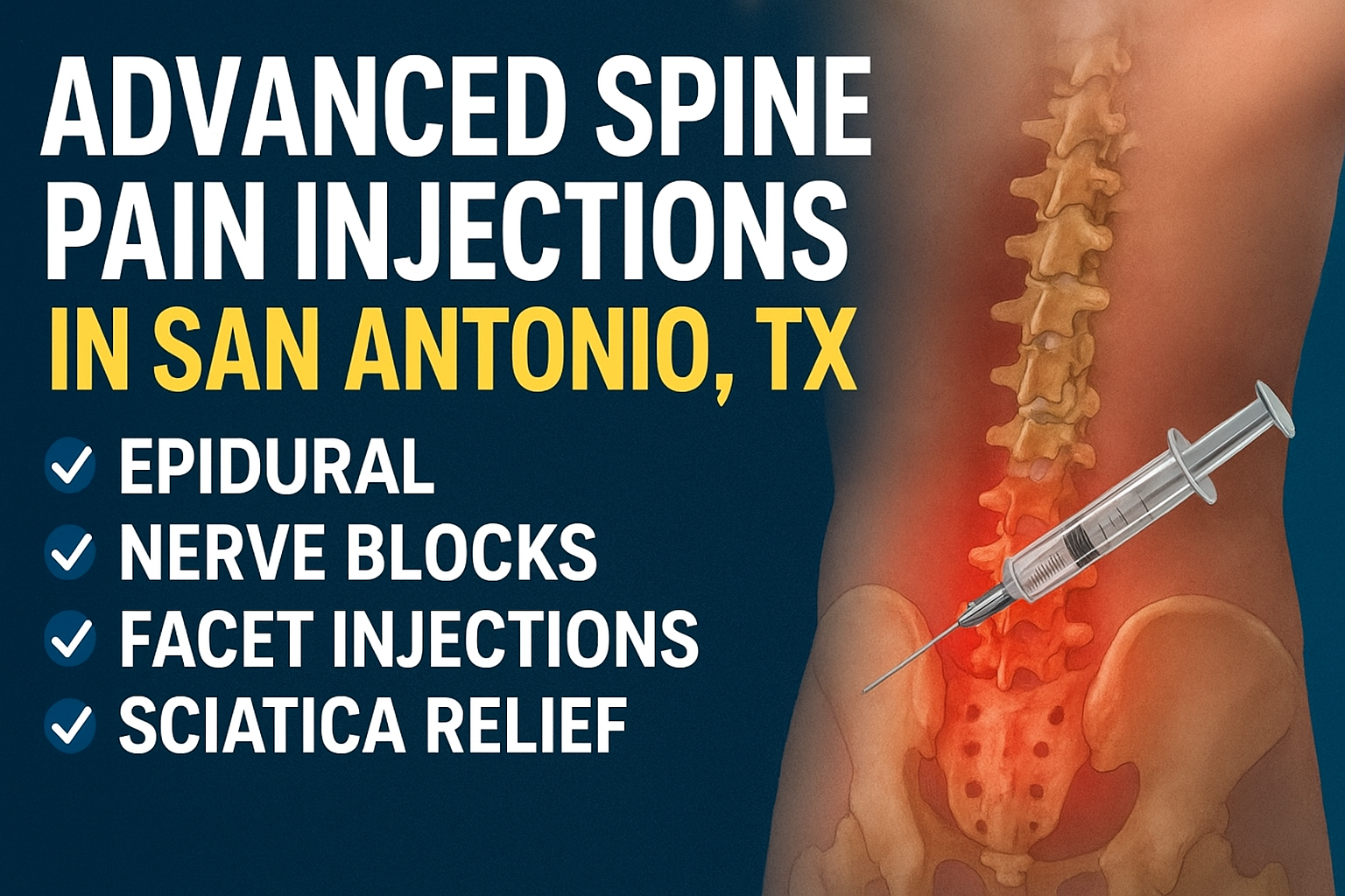 Facet joint injections